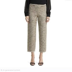 Ted Baker London Feliot Herringbone Heritage Chic Straight Leg Tweed Pants. 1